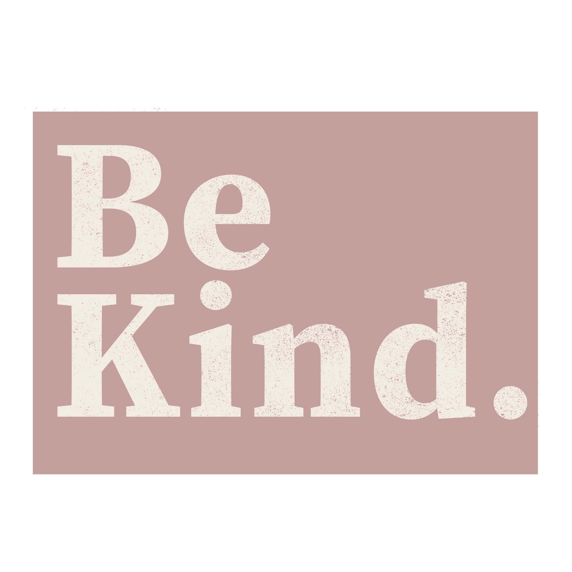 Organic Short Sleeve Crew Neck Tee | Be Kind