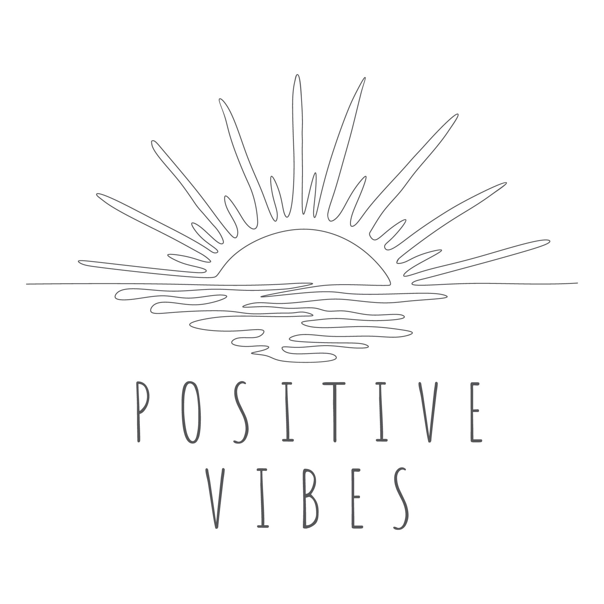 Organic Short Sleeve Crew Neck | Positive Vibes
