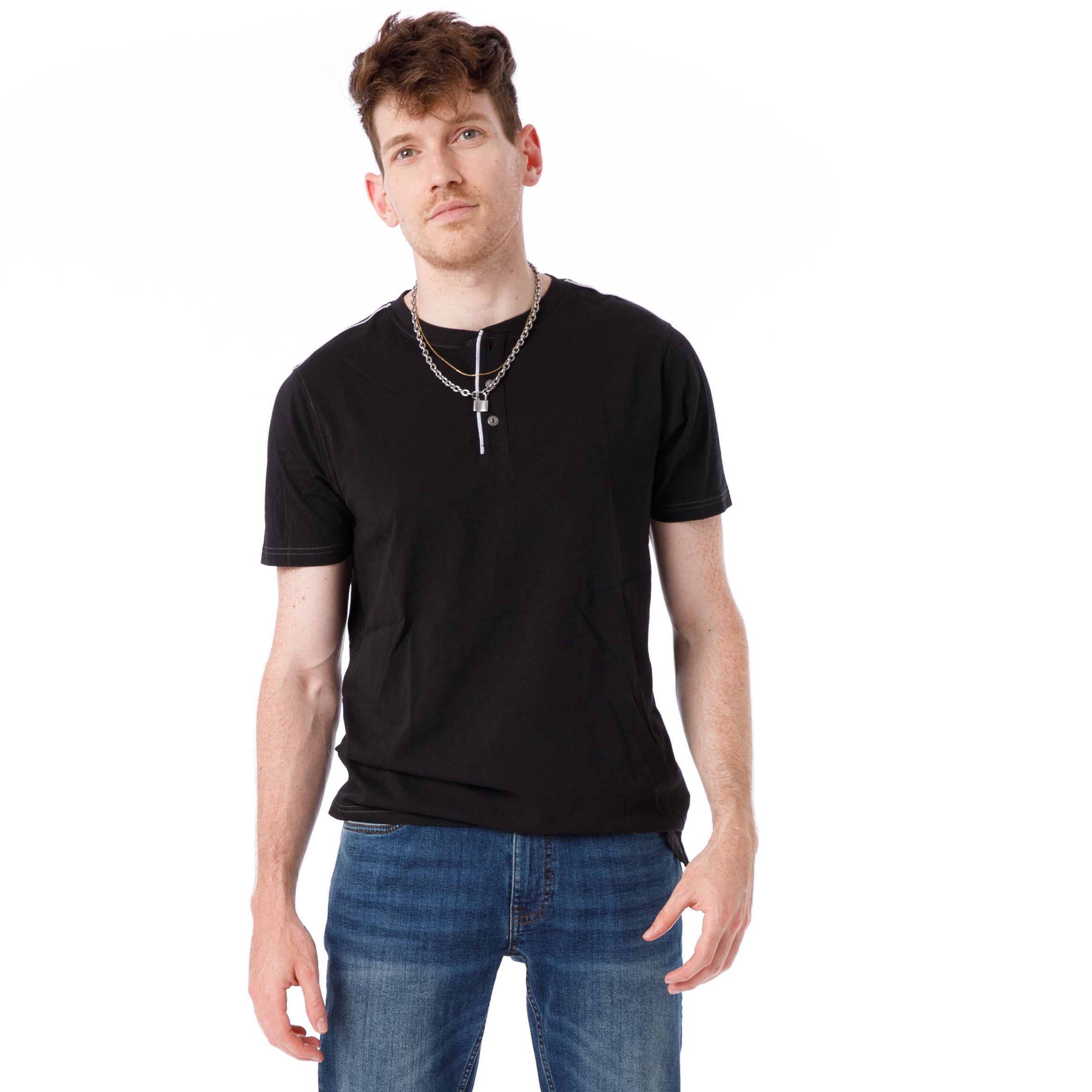 Organic Short Sleeve Henley T-Shirt | Free Planet