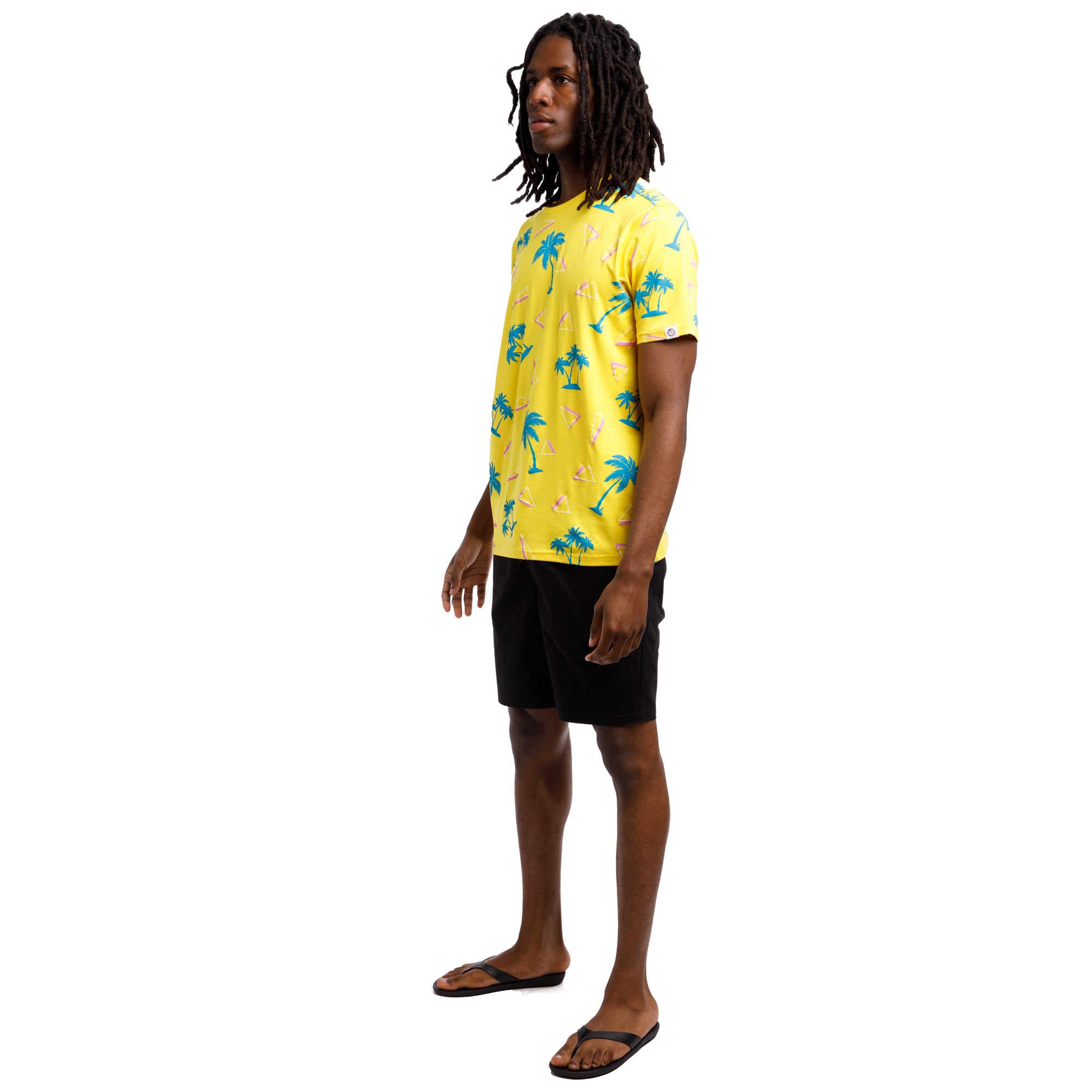 Printed Stretch Short Sleeve Crew Neck Tee | Saved By The Palm