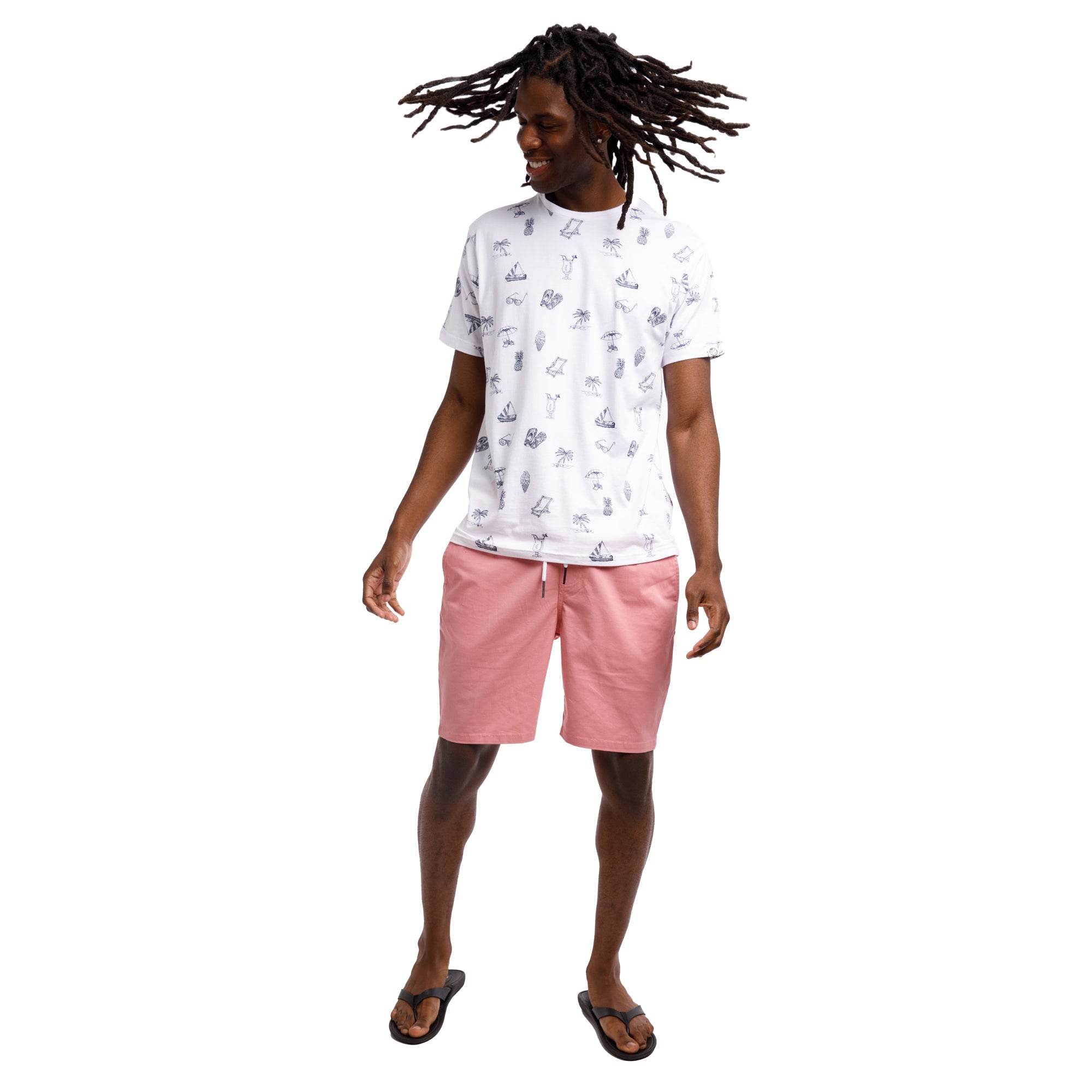Super Soft Short Sleeve Printed Crew Neck | Gone To The Beach