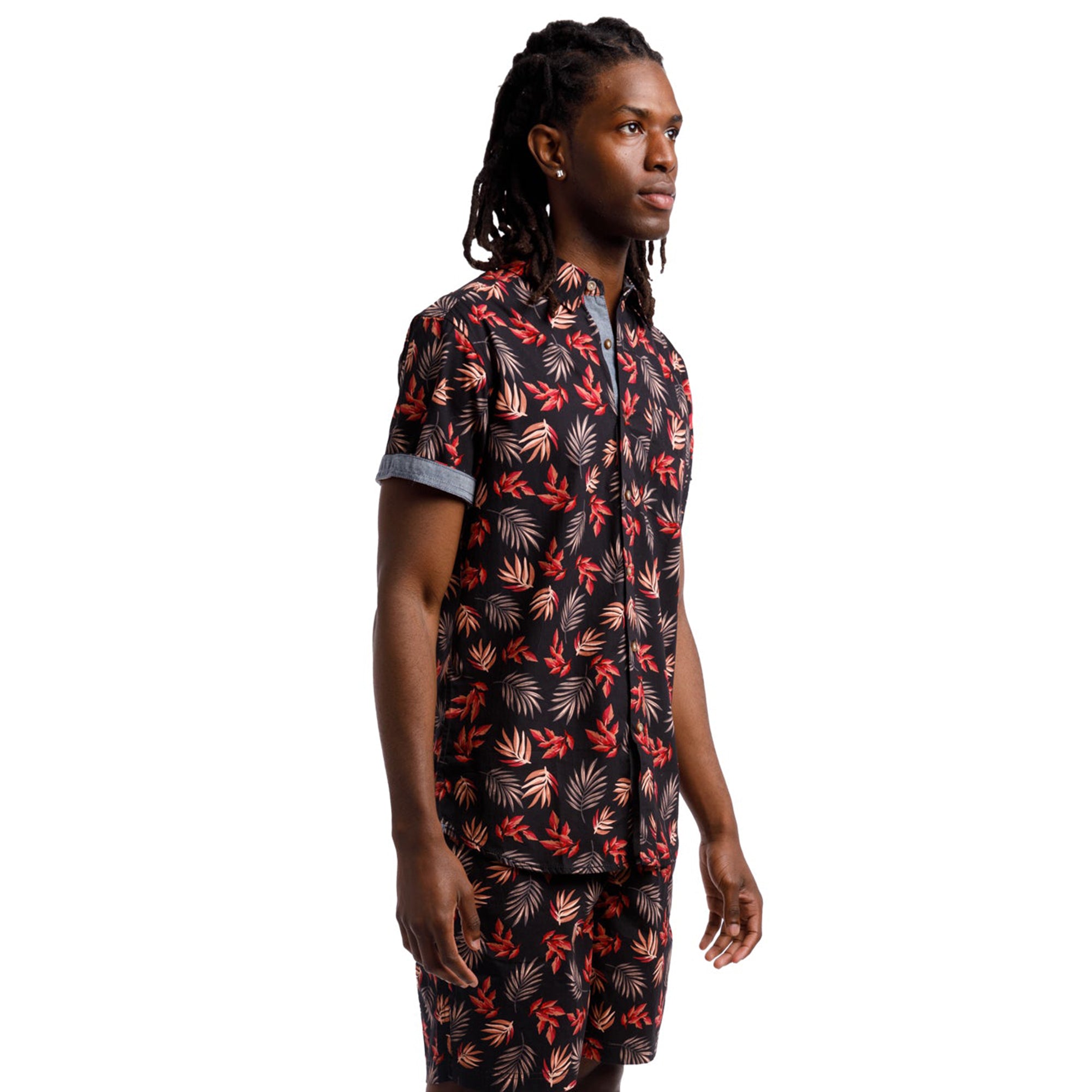 navy men's button up shirt