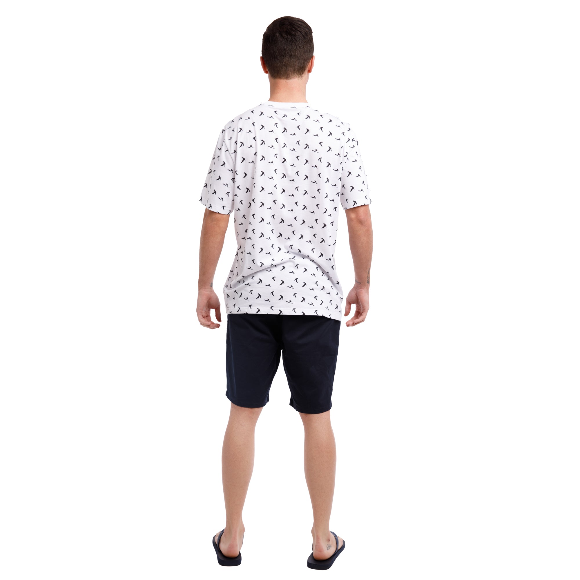 Patterned Print Jersey Crew Neck Tee | Flyin' High